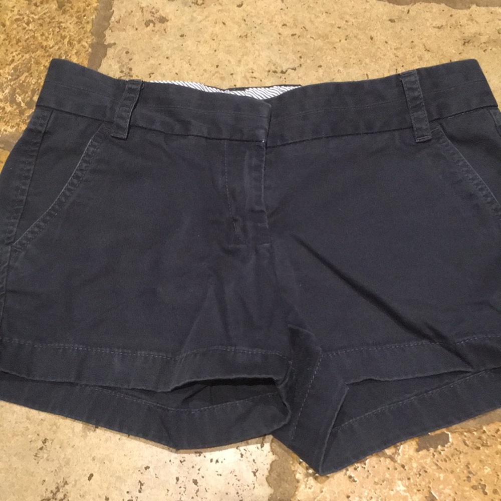 J crew chino navy shorts